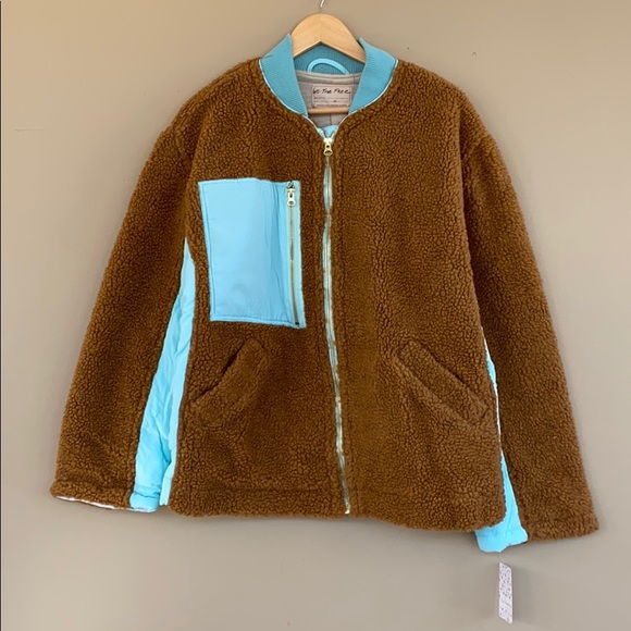 NEW • Free People • Rivington Sherpa Jacket Brown - Picture 5 of 6